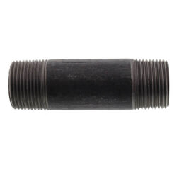 1" x 4" Standard Right & Left Black Nipple