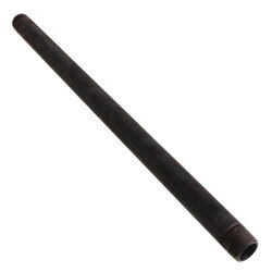 3/8" x 11" Black Nipple