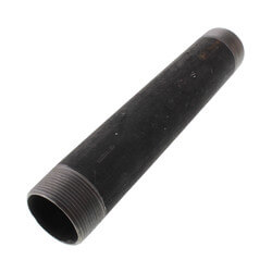 1-1/2" x 10" Black Nipple