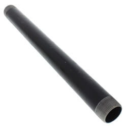 1-1/4" x 18" Black Nipple