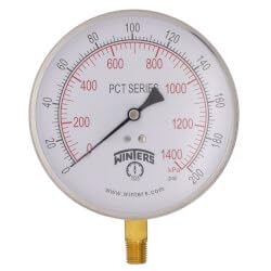 4.5" PCT Contractor Pressure Gauge (0-200 PSI)