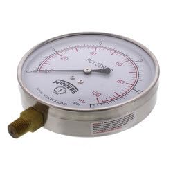 4.5" PCT Contractor Pressure Gauge (0-400 PSI)