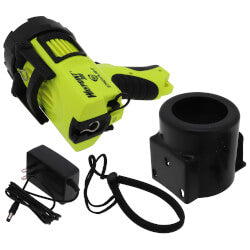 Waypoint 300 Pistol-Grip Lithium-Ion Rechargeable Spotlight w/ 120V AC Power Cord & Mount (Yellow)