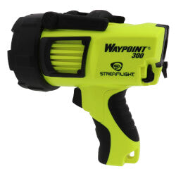 Waypoint 300 Pistol-Grip Lithium-Ion Rechargeable Spotlight w/ 120V AC Power Cord & Mount (Yellow)