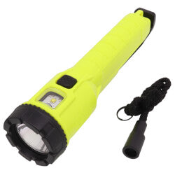 Dualie Laser Multi-Function Flashlight w/ 3 AA Batteries (Yellow)