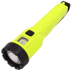 Dualie Multi-Function Flashlight w/ 3 AA Batteries, Magnetic Clip & Lanyard (Yellow)