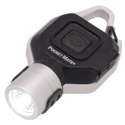 Pocket Mate USB Rechargeable Hands-Free Keychain Light (Silver)