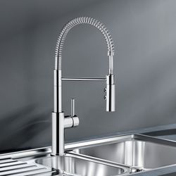 Catris Semi-Pro Pull-Down Dual-Spray Kitchen Faucet - Chrome, 401917