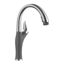 Artona Pull-Down Dual-Spray Kitchen Faucet - PVD Steel/Cinder, 442033