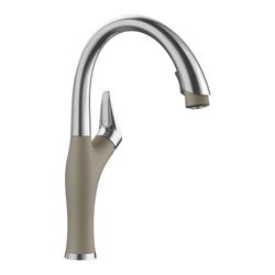 Artona Pull-Down Dual-Spray Kitchen Faucet - PVD Steel/Truffle, 442035