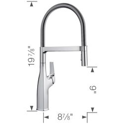 Rivana Semi-Pro Pull-Down Dual-Spray Kitchen Faucet - Chrome, 442675