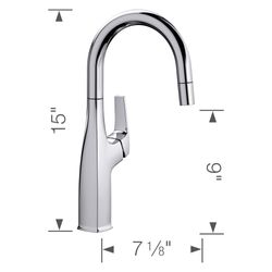 Rivana Pull-Down Bar Faucet (Chrome)