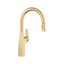 Rivana High-Arc Pull-Down Dual-Spray Kitchen Faucet - Satin Gold, 442985