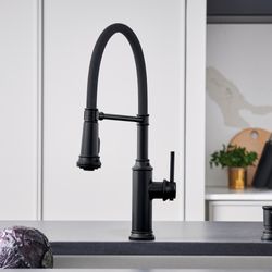 Empressa Semi-Pro Pull-Down Dual-Spray Kitchen Faucet - Matte Black, 443022