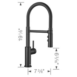 Catris Flexo Semi-Pro Pull-Down Dual-Spray Kitchen Faucet (Matte Black)