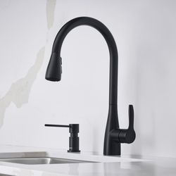 Atura Pull-Down Dual-Spray Kitchen Faucet - Matte Black, 443027