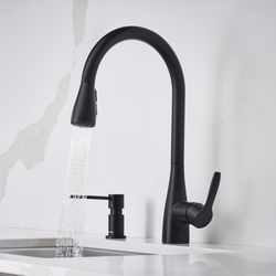 Atura Pull-Down Dual-Spray Kitchen Faucet - Matte Black, 443027