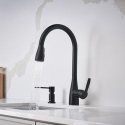 Atura Pull-Down Dual-Spray Bar Faucet - Matte Black, 443028