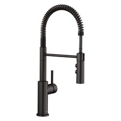 Catris Semi-Pro Pull-Down Dual-Spray Kitchen Faucet (Matte Black)