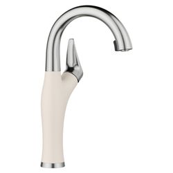 Artona Pull-Down Dual-Spray Bar Faucet - PVD Steel/Soft White, 443041