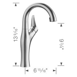 Artona Pull-Down Dual-Spray Bar Faucet - PVD Steel, 526384