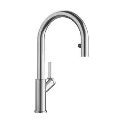 Urbena Pull-Down Dual-Spray Kitchen Faucet - Classic Steel, 526389