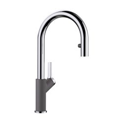 Urbena Pull-Down Dual-Spray Kitchen Faucet - Chrome/Cinder, 526395