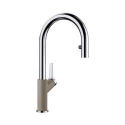 Urbena Pull-Down Dual-Spray Kitchen Faucet - Chrome/Truffle, 526397