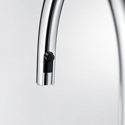 Urbena Pull-Down Dual-Spray Kitchen Faucet - Chrome/Coal Black, 526398