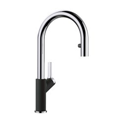 Urbena Pull-Down Dual-Spray Kitchen Faucet - Chrome/Coal Black, 526398