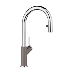 Urbena Pull-Down Dual-Spray Kitchen Faucet - Chrome/Volcano Gray, 526933