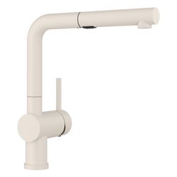 Linus Low Arc Pull-Out Dual-Spray Kitchen Faucet - Soft White, 526963