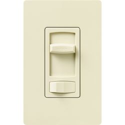 Skylark Contour Dimmer Switch, 1000W Incand./Halogen or 600VA MLV, 1 Pole/3-Way, 120V, Almond,