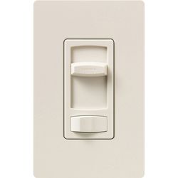 Skylark Contour Dimmer Switch, 1000W incan./Halogen or 600VA MLV, 1 Pole/3-Way, 120V, Light Almond