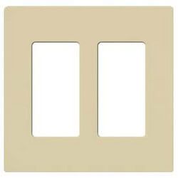 Claro Wall Plate 2 Gang (Ivory)