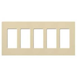 Claro Wall Plate 5 Gang (Ivory)