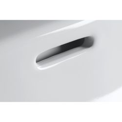 Soleil By Starck Sink 23-5/8" (white) High Gloss, Number Of Faucet Holes: 1, Overflow