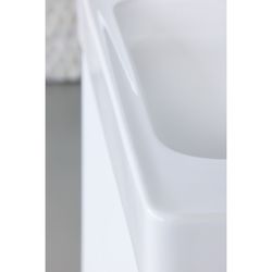 Soleil By Starck Sink 23-5/8" (white) High Gloss, Number Of Faucet Holes: 1, Overflow