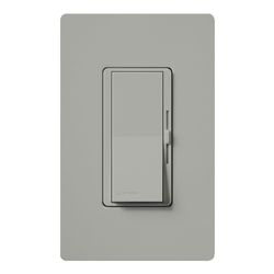 Diva Single Pole 1000W Dimmer with Locator Light (Grey)