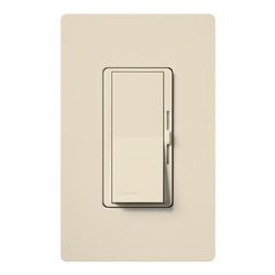 Diva Dimmer Switch w/ Night Light, 1000W Incandescent/Halogen Only, 1 Pole, 120V, Light Almond,