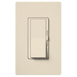 Diva Single Pole 600VA(450W) Dimmer with Locator Light (Light Almond)