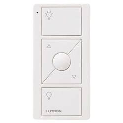 Original 3-Button Pico Smart Remote w/ Raise/Lower and Preset, w/ Light Icons, White, BAA Compliant