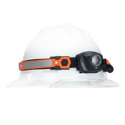 EOS 360 High-Visibility Hardhat Headlamp w/ LED & Reflective Strip Band, 165 Lumens, 51 Hr Run Time