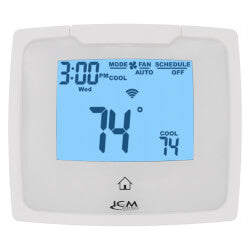 7 Day Programmable Touch Control Dual Power Thermostat, Wi-Fi Enabled (2H/2C)