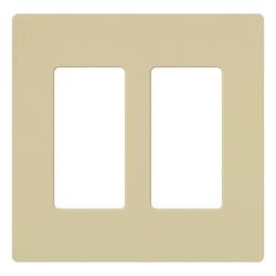 Claro Wall Plate 2 Gang (Ivory)