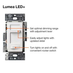 Lumea 1 Pole 3-way LED Slide Dimmer Switch 150W LED/CFL (Ivory)