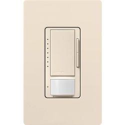 Maestro 0-10V Occupancy & Vacancy Dimmer Sensor Switch, 120V, 8A (Light Almond)