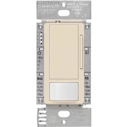 Maestro 0-10V Occupancy & Vacancy Dimmer Sensor Switch, 120V, 8A (Light Almond)