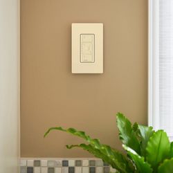 Caseta Wireless In-Wall ELV+ Neutral Wire Dimmer Switch (Ivory) (120V, 500W)