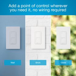 Pico 2-Button Battery-Operated Wireless Smart Control Switch for Lights Light (Almond)